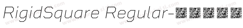 RigidSquare Regular字体转换